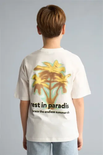 Resim Defacto Erkek Çocuk T-shirt H3489A8/ER105