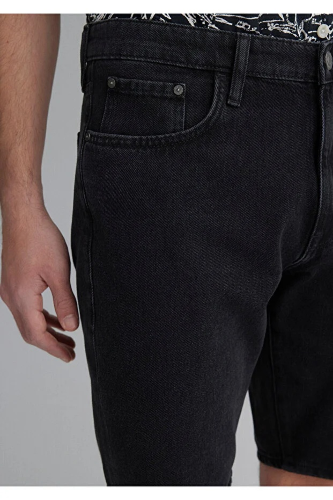 Resim Mavi Erkek Kot&Kanvas Şort M0412607-89928