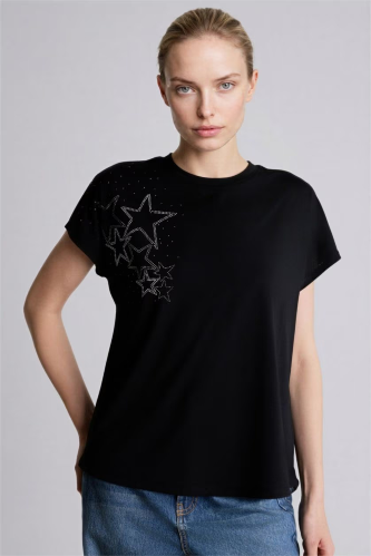 Resim Defacto Kadın T-shirt H2457AX/BK81