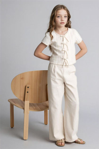 Resim Defacto Kız Çocuk Kanvas Pantolon G0608A8/BG737