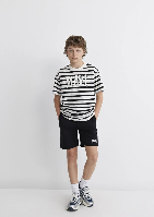 Resim Mavi Regular Erkek Çocuk  Kot&Kanvas Şort M6410003-900