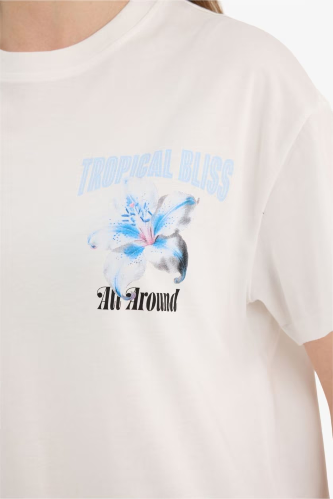 Resim Defacto Kadın T-shirt G5910AX/WT32