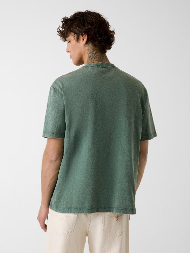 Resim Guess  Erkek  T-shirt M6GI18K3050-G8G4 Cn Ss Acıd Wash Oversıze Tee