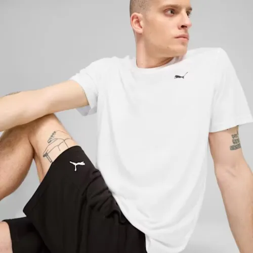 Resim Puma M Tad Ess Solıd Cat Tee Lc Erkek T-shirt 525908-02