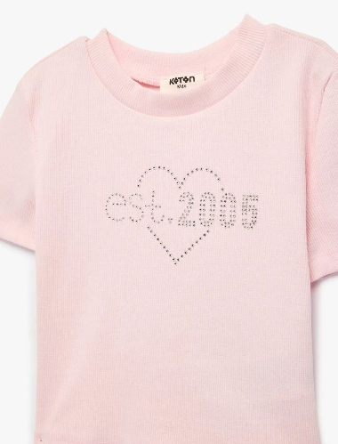 Resim Koton Kız Çocuk T-shirt 6SKG10165AK