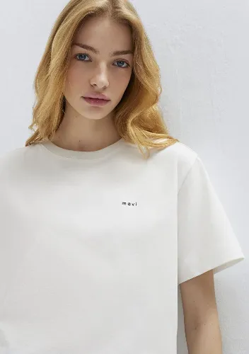 Resim Mavi Kadın T-shirt M1613984-70057