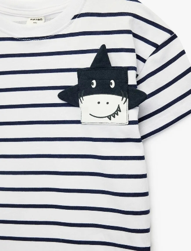 Resim Koton Erkek Bebek T-shirt 6SMB10045TK