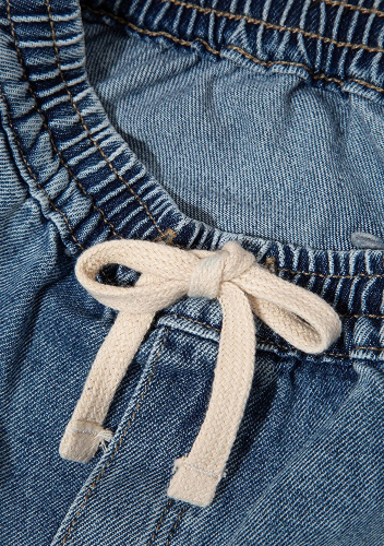 Resim Mavi Erkek Çocuk Kot&Kanvas Şort M6411056-89443