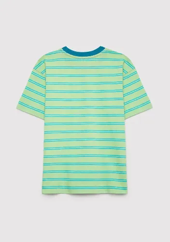 Resim Mavi Erkek Çocuk T-shirt M6610466-91581