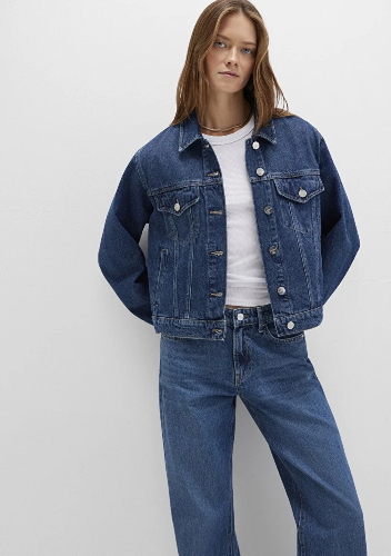 Resim Mavi Ruby Kadın Jean Ceket M1110505-90542