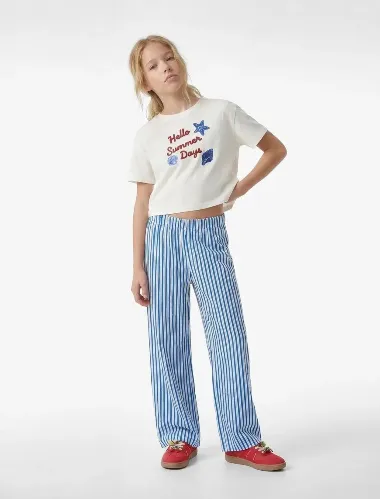 Resim Koton Kız Çocuk T-shirt 6SKG10438AK