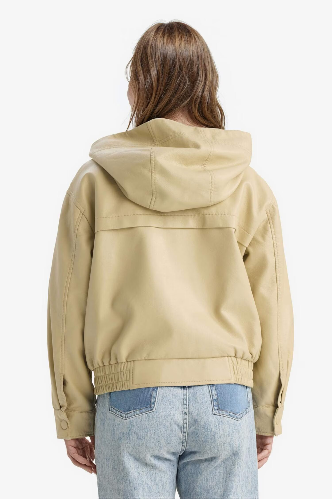 Resim Defacto Kız Çocuk Deri  Mont F9111A8/BG368