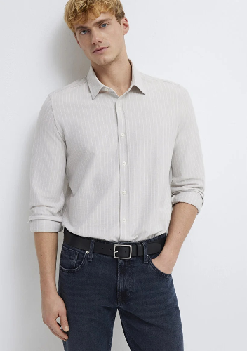 Resim Mavi Erkek Uzun Kol Gömlek M0211858-91410