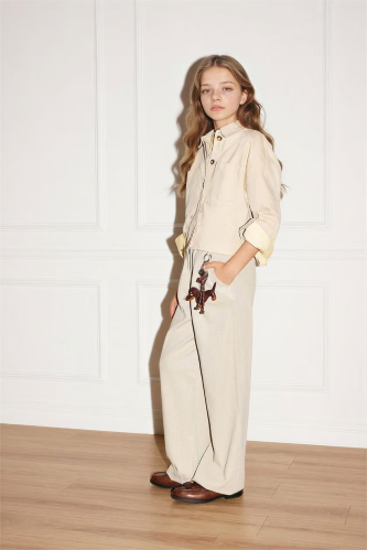 Resim Defacto Kız Çocuk Kanvas Pantolon G6368A8/BG737