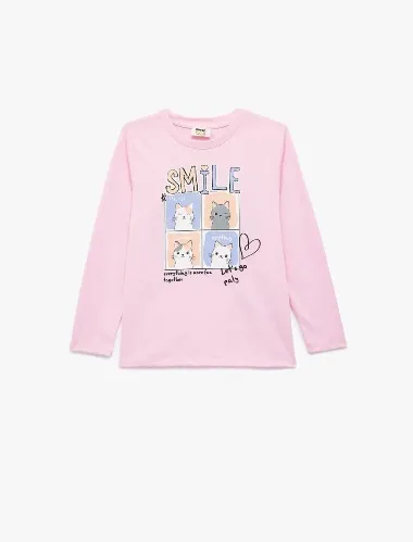 Resim Koton Kız Çocuk T-shirt 7WKG10065AK