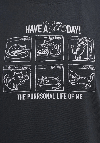 Resim Mavi Kadın T-shirt M1613876-83620