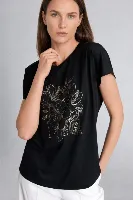 Resim Defacto Kadın T-shirt H8362AX/BK81
