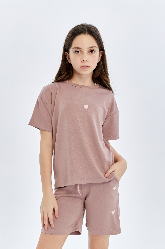 Resim Yenikoza Kız Çocuk Şort Takım