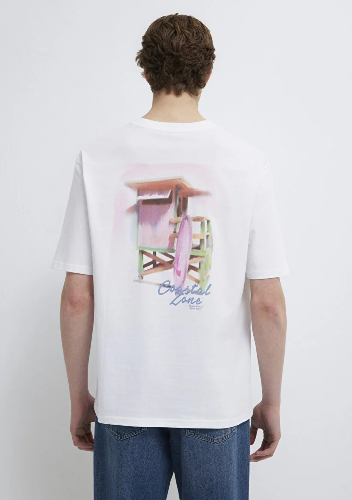 Resim Mavi Erkek T-shirt M0613290-620