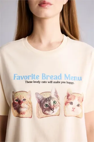 Resim Defacto Kadın  T-shirt H6965AX/ER103