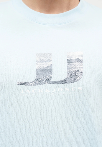 Resim Jack & Jones Jcodust Jj Photo Tee Ss Crew Fst Erkek T-Shirt 12297849