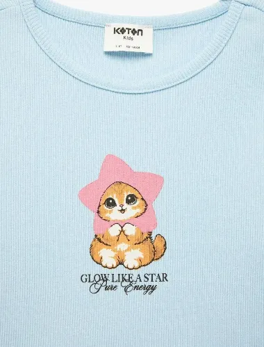Resim Koton Kız Çocuk T-shirt 6SKG10492AK