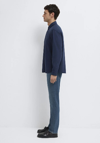 Resim Mavi Erkek Uzun Kol Gömlek M0211482-70490