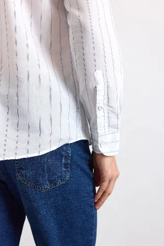Resim Süvari Cotton Slım Uzun Kol Gömlek Erkek Gömlek SGM1008400002
