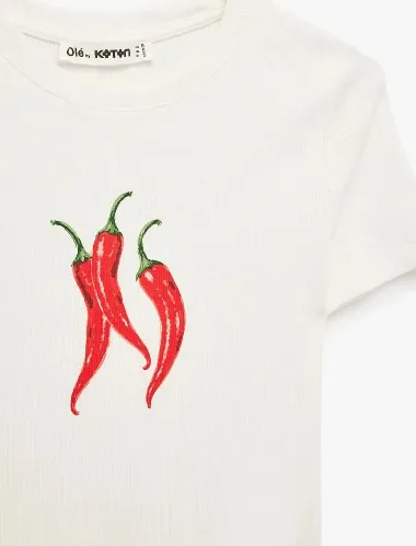 Resim Koton Kadın T-shirt 6SAL10962IK