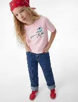 Resim Koton Kız Çocuk T-shirt 6SKG10503AK