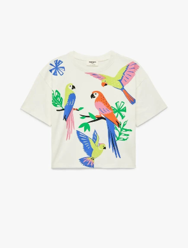 Resim Koton Kız Çocuk T-shirt 6SKG10147AK