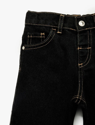 Resim Koton Erkek Bebek Jean Pantolon 6SMB40010TD
