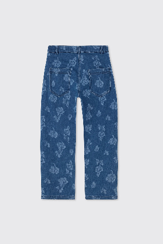 Resim Panço Kız Çocuk Kanvas Pantolon