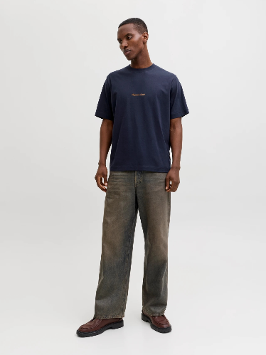 Resim Jack & Jones Jornorrebro Emb Tee Ss Crew Neck Noos Erkek T-Shirt 12282892