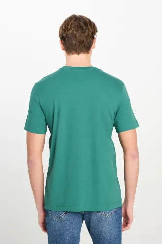 Resim Lee Erkek T-shirt ML60UFQG26 Bisiklet Yaka