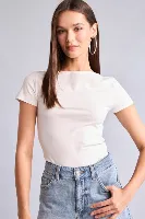 Resim Defacto Kadın T-shirt H8076AX/WT32