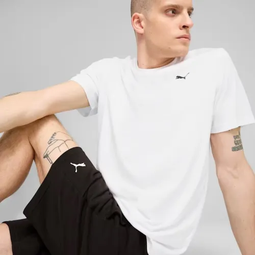 Resim Puma M Tad Ess Solıd Cat Tee Lc Erkek T-shirt 525908-02