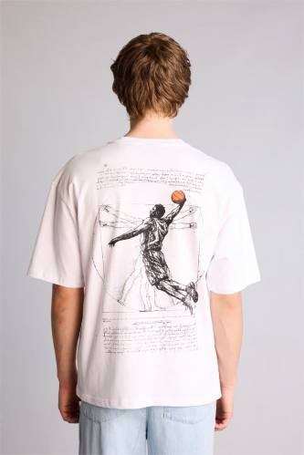 Resim Defacto Erkek T-shirt H2472AX/WT34