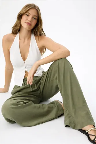 Resim Fashion Friends Kadın Kanvas Pantolon 26Y0608K1