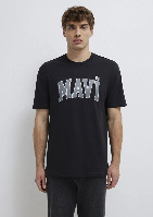 Resim Mavi Logo Erkek T-shirt M0611711-900