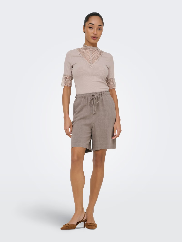 Resim Only Onlsıesta Mw Pull-Up Lın Bl Shorts Noos Kadın Penye Şort 15333032