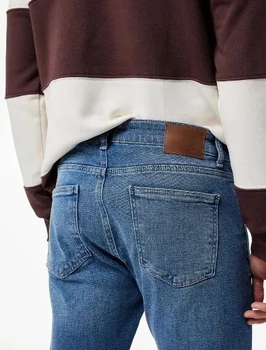 Resim Koton Erkek Jean Pantolon 7WAM40005ND