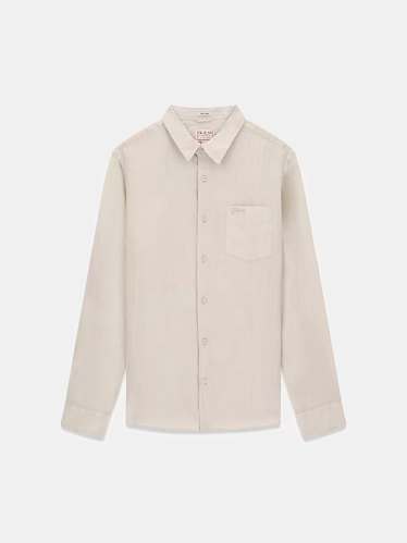 Resim Guess  Erkek  Gömlek M6GH59W1827-F1PV Eco Napa Lınen Solıd Ls Shırt