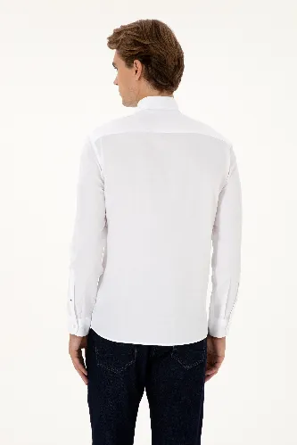 Resim U.S. Polo Assn. Gox025K Erkek Dokuma Gömlek 2225582