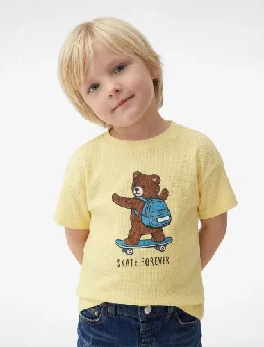 Resim Koton Erkek Bebek T-shirt 6SMB10221TK