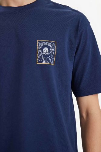 Resim Defacto Erkek T-shirt F8026AX/NV241