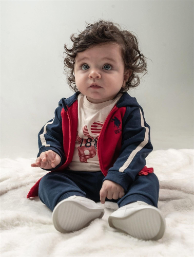 Resim U.S. Polo Assn Bebek Erkek Bebek Sweat Takım Usb2866