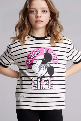 Resim Defacto Kız Çocuk T-shirt G8182A8/ER105