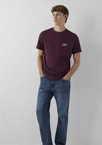 Resim Mavi Erkek T-shirt M0611714-70434