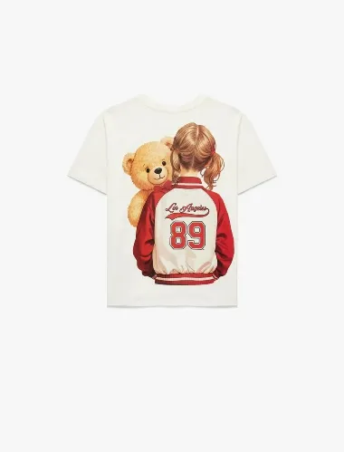 Resim Koton Kız Çocuk T-shirt 6SKG10270AK